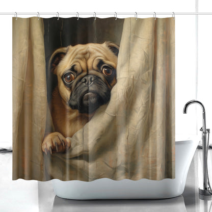 No Peeking - Shower Curtains