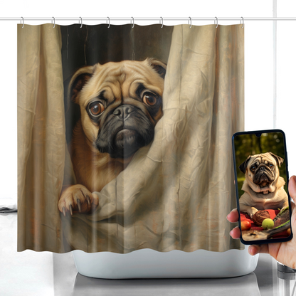 No Peeking - Shower Curtains