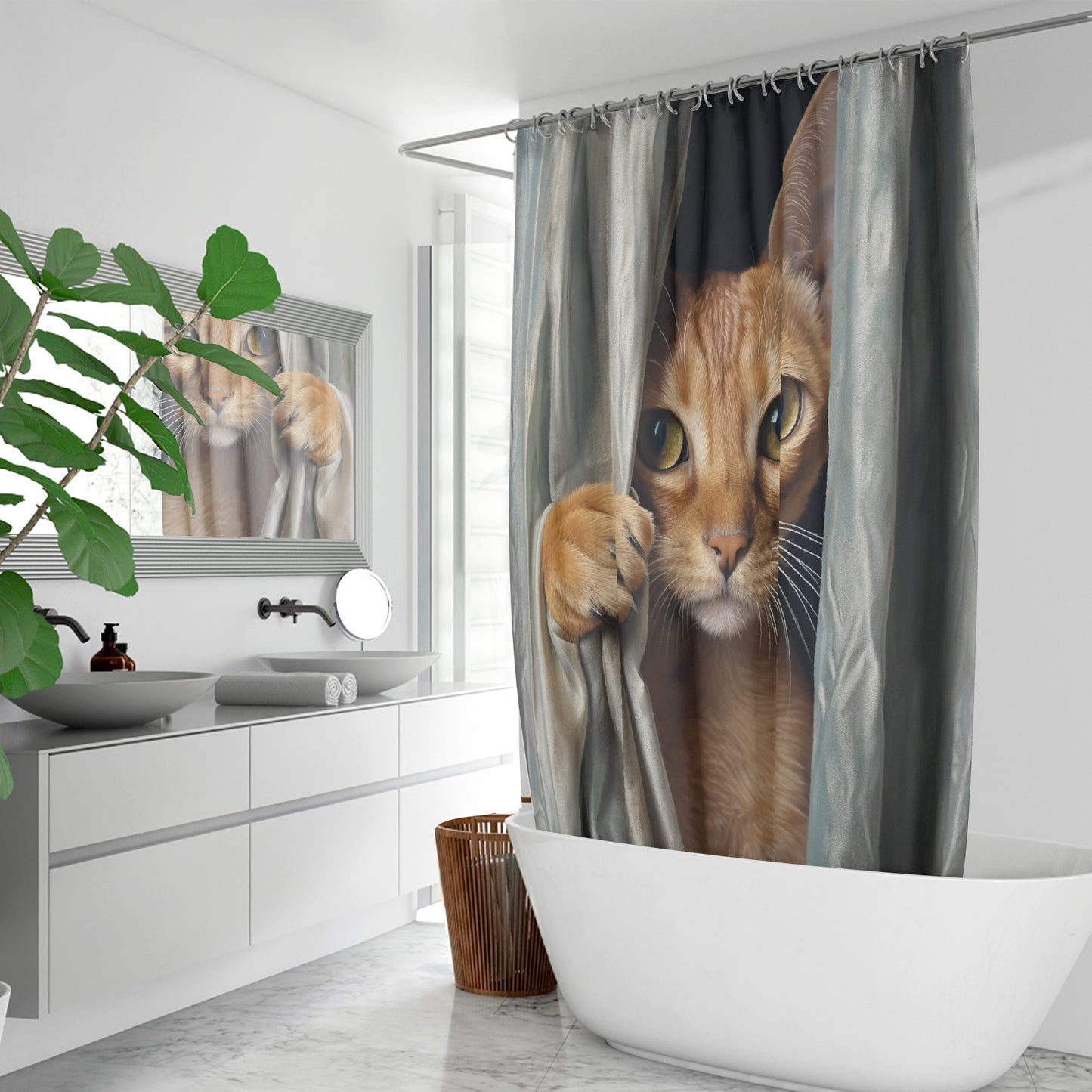 Eek-a-boo - Shower Curtains