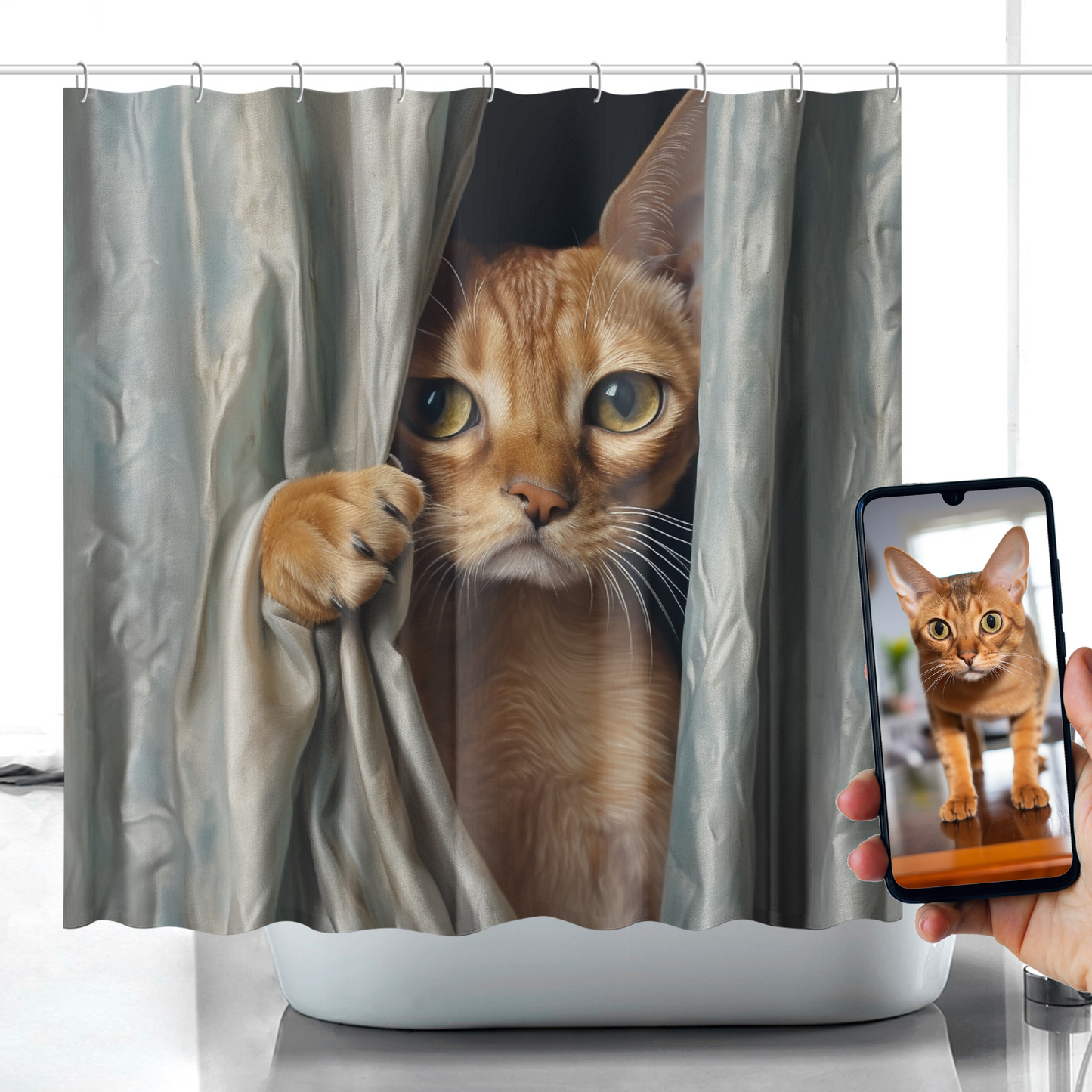 Eek-a-boo - Shower Curtains