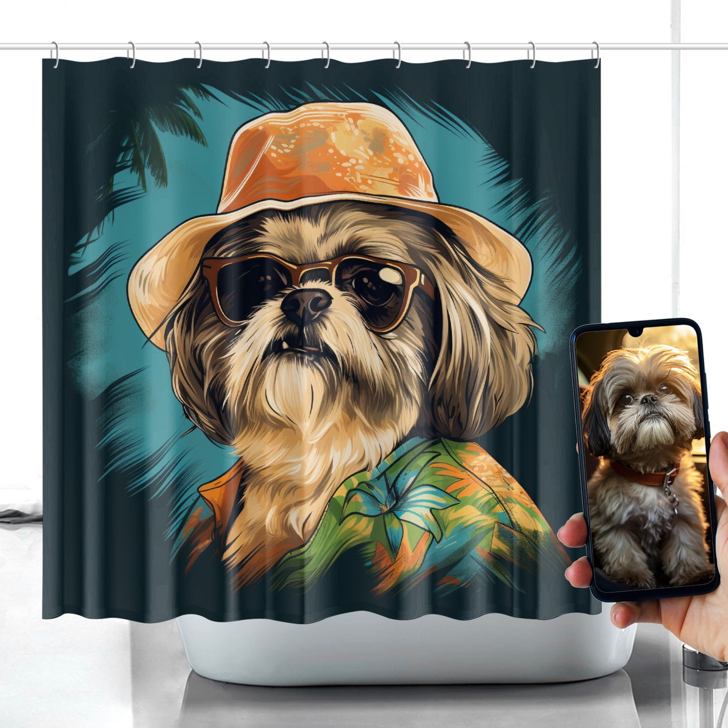 Tropical Pet - Shower Curtain