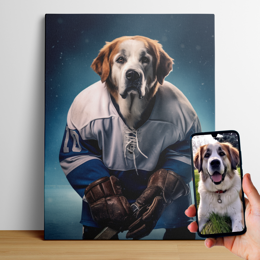 Ice Hockey Player -Wallart