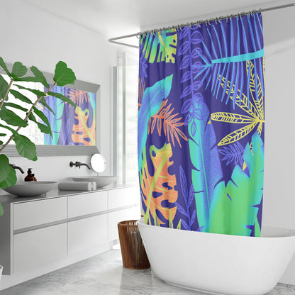 Tropical Leaves Shower Curtains