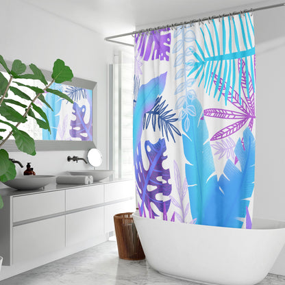 Tropical Leaves Shower Curtains