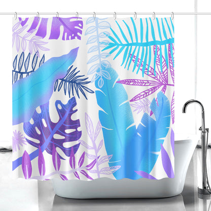 Tropical Leaves Shower Curtains