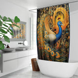 Khokhloma Peacock - Shower Curtains