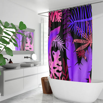 Tropical Leaves Shower Curtains